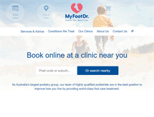 Tablet Screenshot of myfootdr.com.au